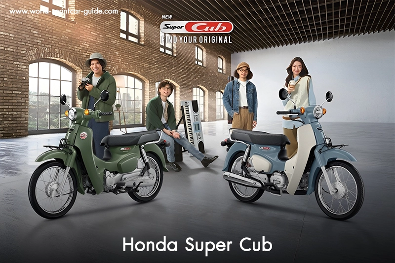 The latest model of Honda motorcycle